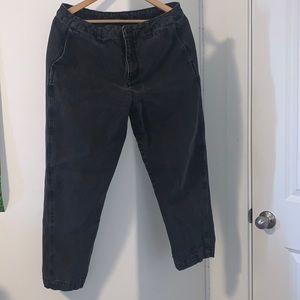 black denim jeans